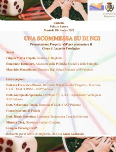 Programma Giornata Una Scommessa su di noi 